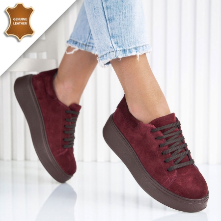 Обувки Roselina Wine red