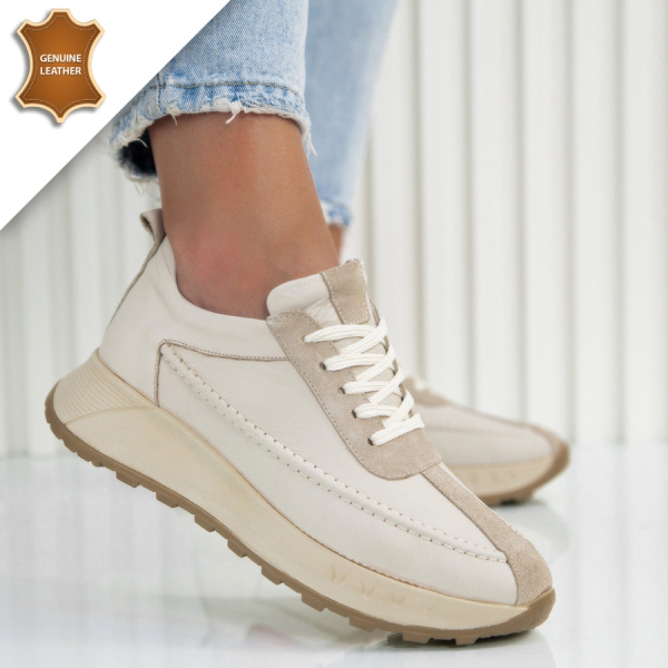 Обувки Karolina Beige