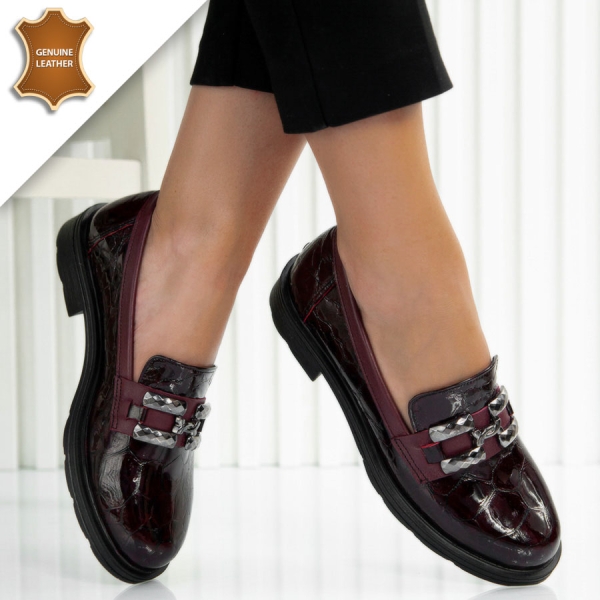 Обувки Delina Wine red