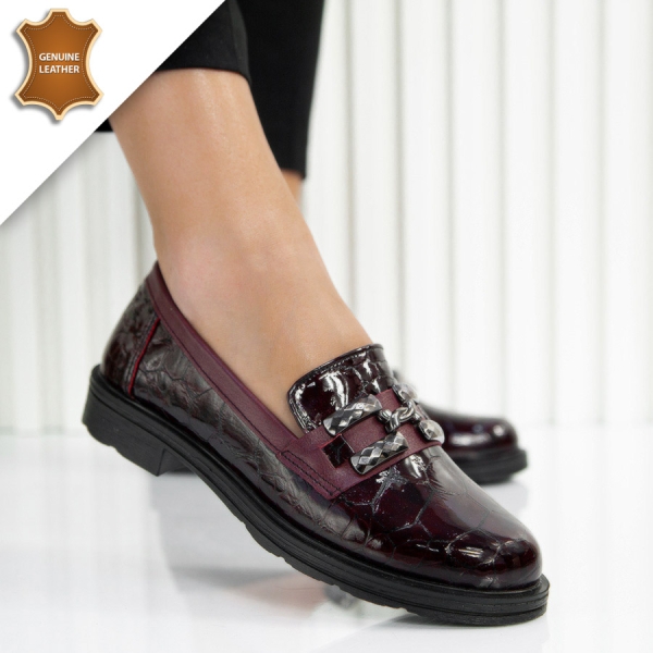 Обувки Delina Wine red