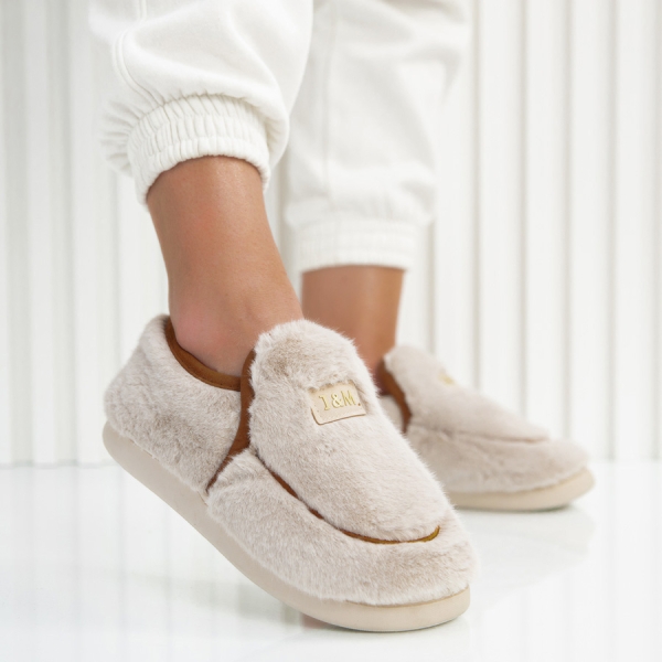 Пантофи Missy Beige
