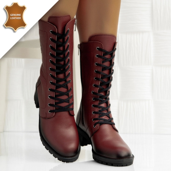 Боти Sofia Wine red