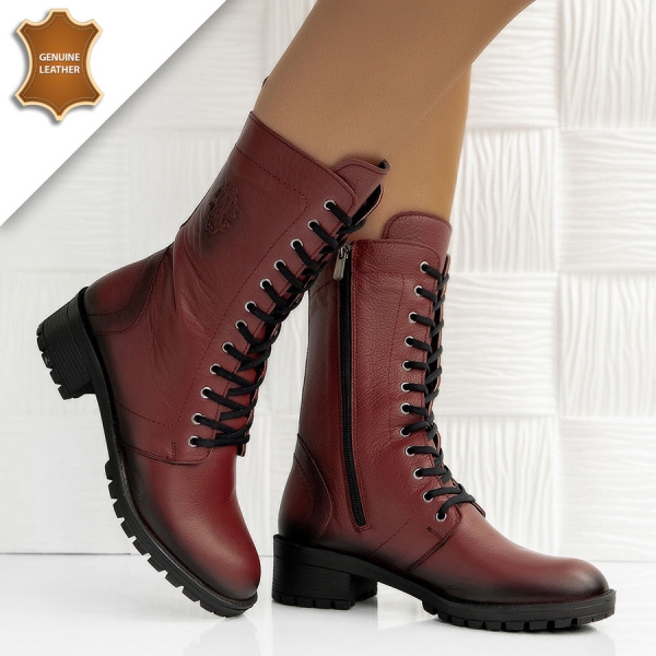 Боти Sofia Wine red