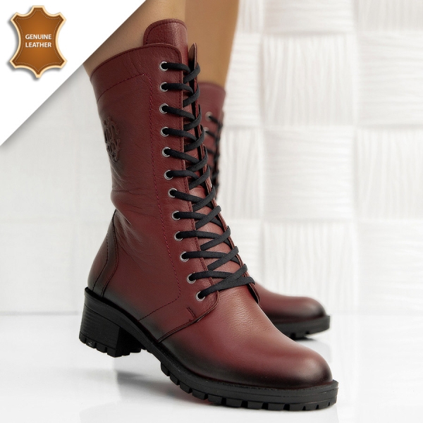 Боти Sofia Wine red