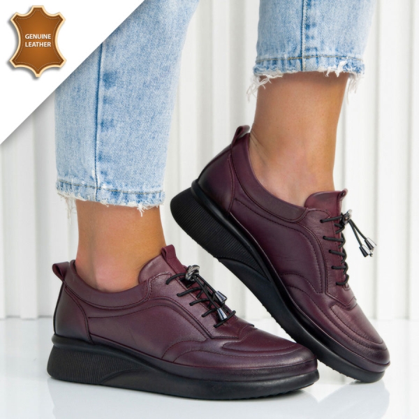 Обувки Manora Wine red