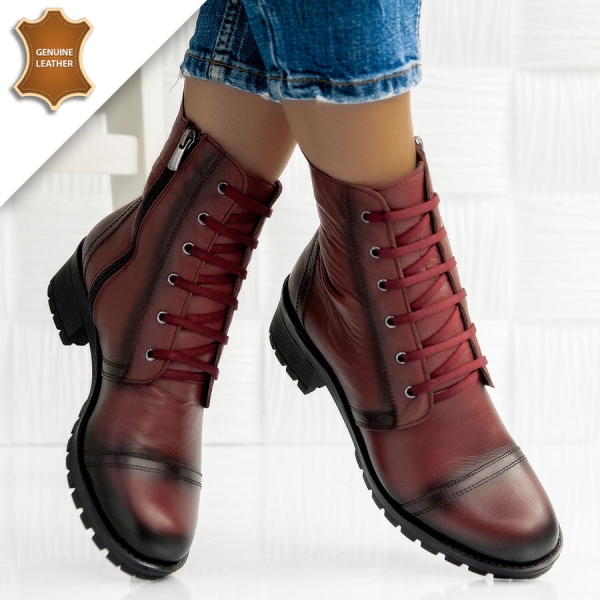 Боти Anastasia Wine red