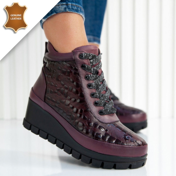 Боти Naomi Wine red