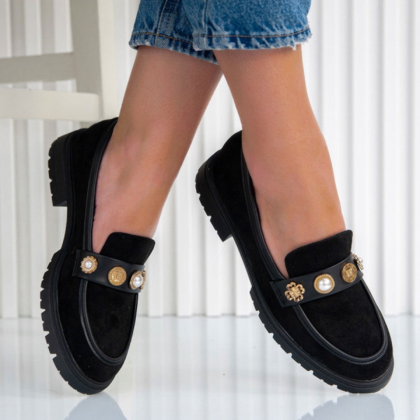 Обувки Selia Black