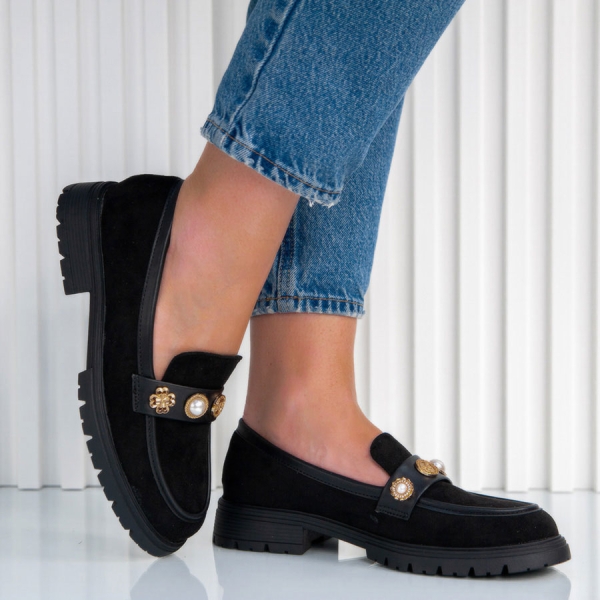 Обувки Selia Black