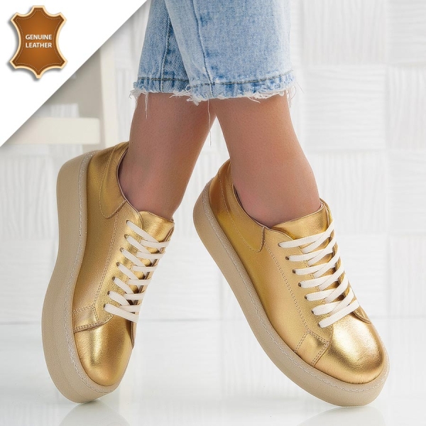 Обувки Bianka Gold