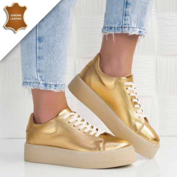 Обувки Bianka Gold