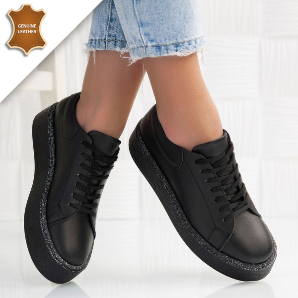 Обувки Bianka Black