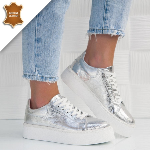 Обувки Bianka Silver