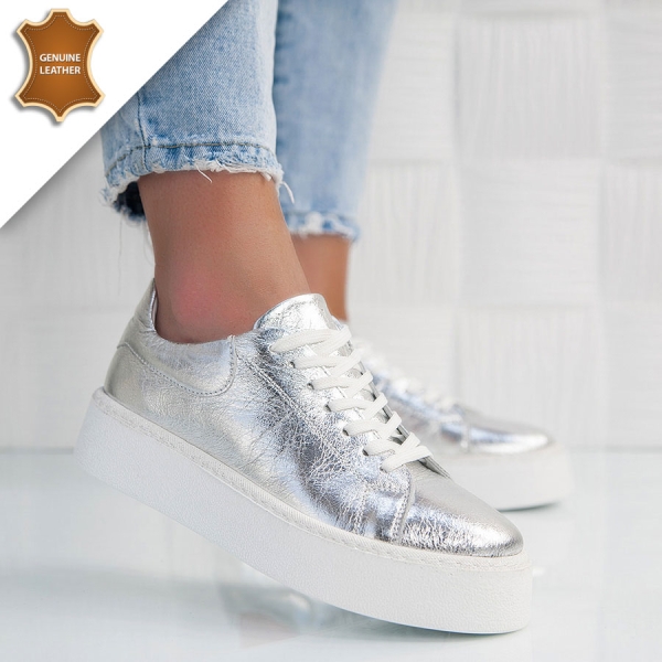 Обувки Bianka Silver