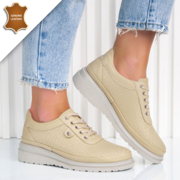 Обувки Gloria Beige