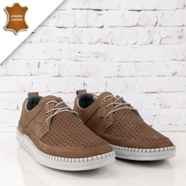 Обувки Mario Beige