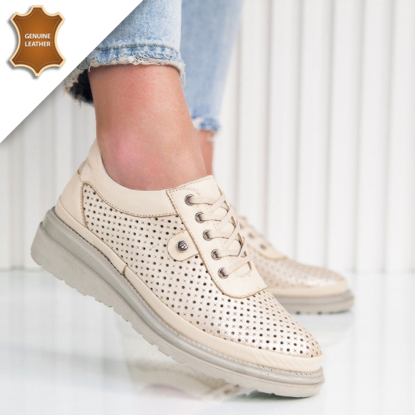 Обувки Elena Beige