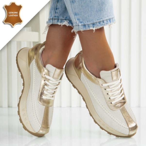 Обувки Marina Beige/Gold