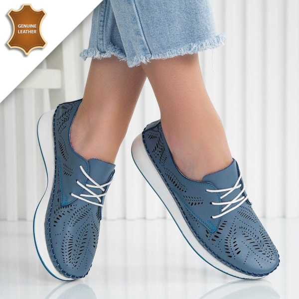 Обувки Flora Blue Denim