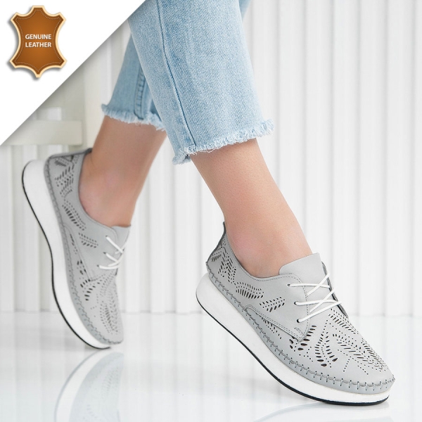 Обувки Flora Grey