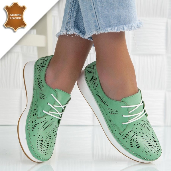 Обувки Flora Green