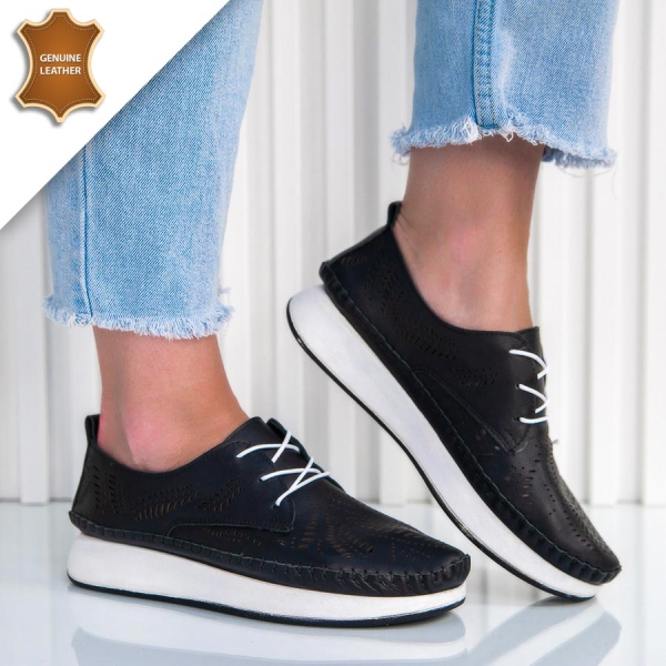 Обувки Flora Black