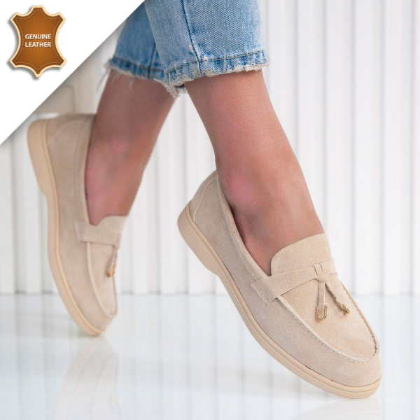 Обувки Francesca Beige