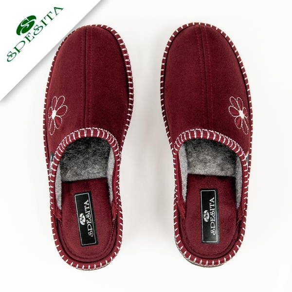 Пантофи Fanny Wine Red