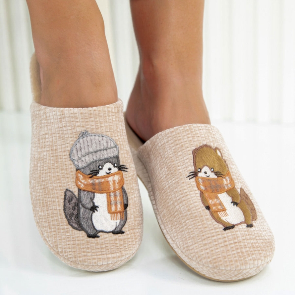 Пантофи Kami Beige