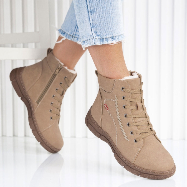 Боти Sara Beige