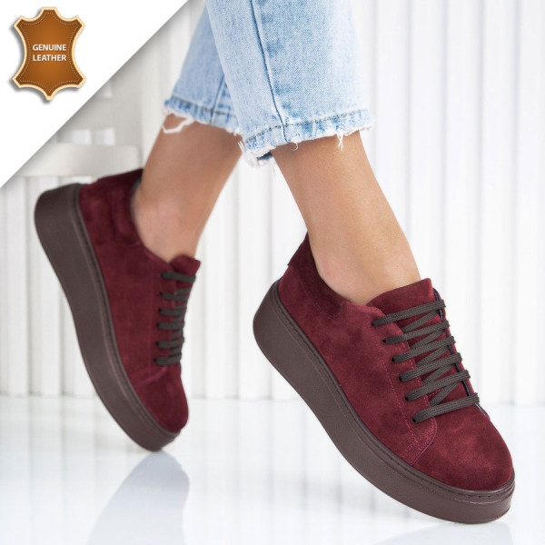 Обувки Roselina Wine red