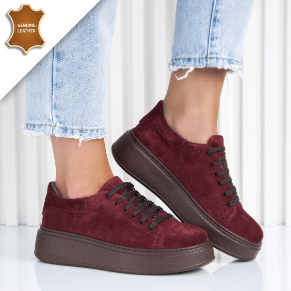 Обувки Roselina Wine red