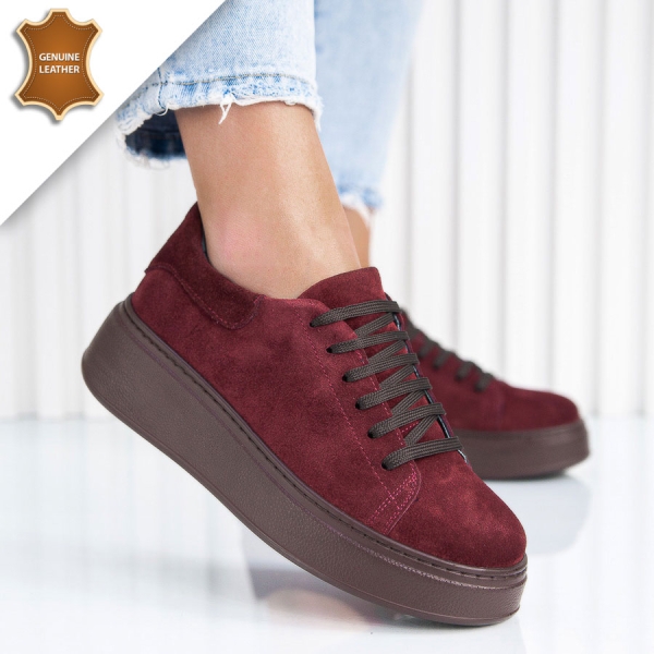 Обувки Roselina Wine red