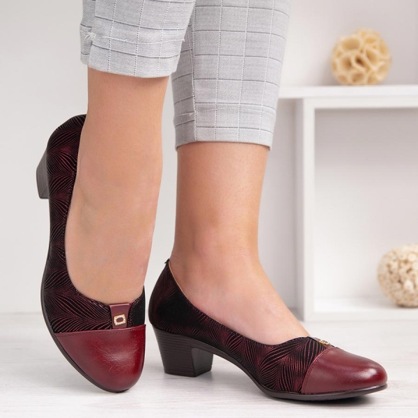 Обувки Amavia Wine red