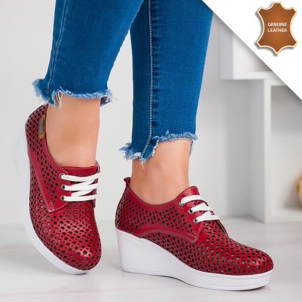 Обувки Asya Red