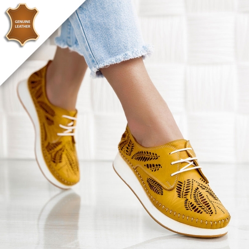 Обувки Flora Yellow
