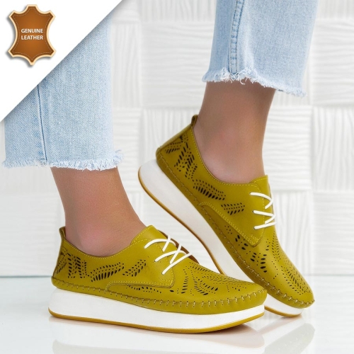 Обувки Flora Yellow