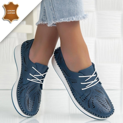 Обувки Flora Blue denim