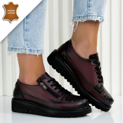 Обувки Liana Wine red