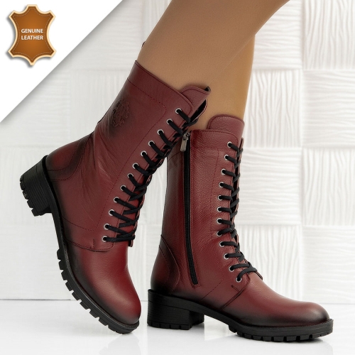 Боти Sofia Wine red