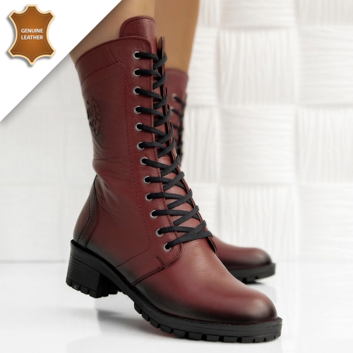 Боти Sofia Wine red