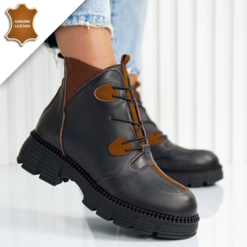 Боти Carla Black/Camel