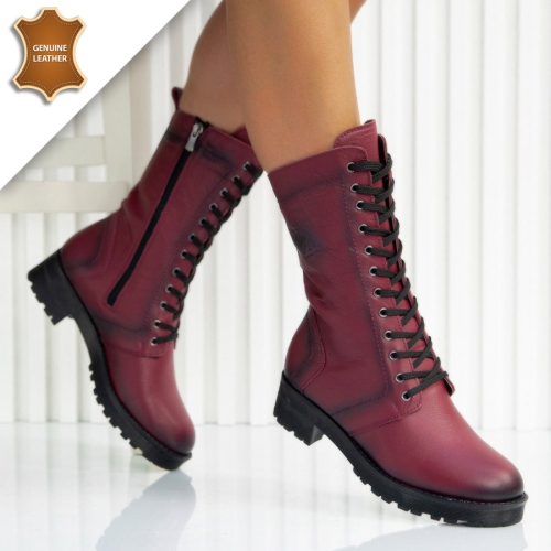 Боти Sofia Wine red