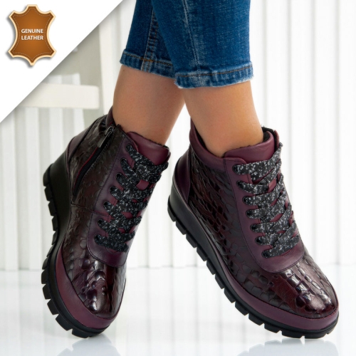 Боти Naomi Wine red