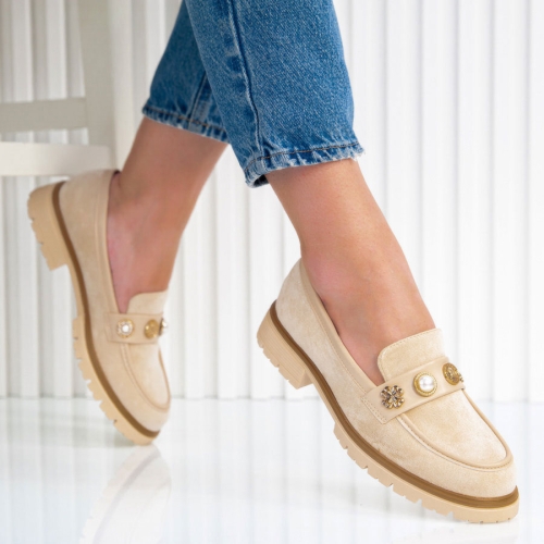 Обувки Selia Beige