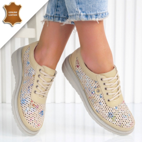 Обувки Claudia Beige