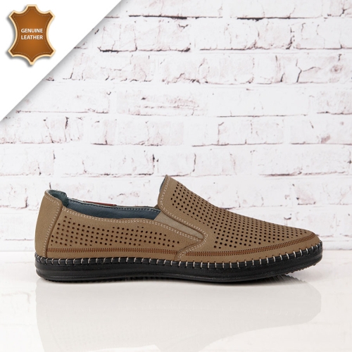 Обувки Leonardo Beige