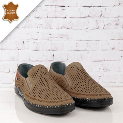 Обувки Leonardo Beige