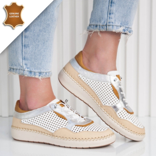 Обувки Modena White