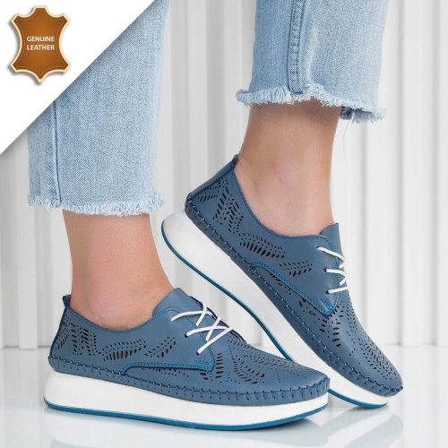 Обувки Flora Blue Denim